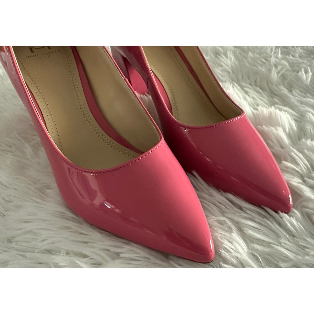 Marc Fisher LTD Zala pointed block heel pink pate… - image 2